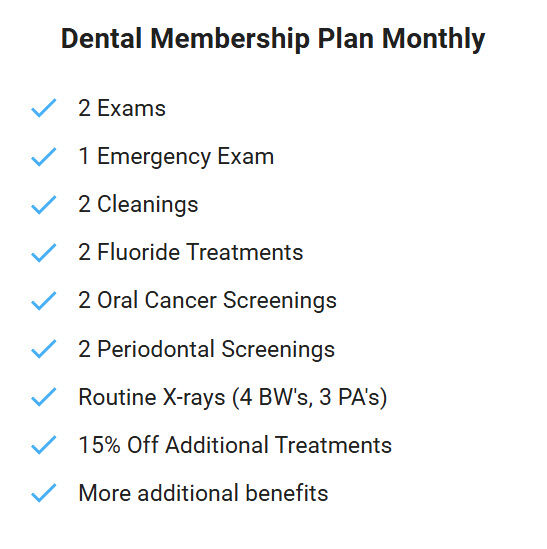 seattle dental membership plan no insurance needed